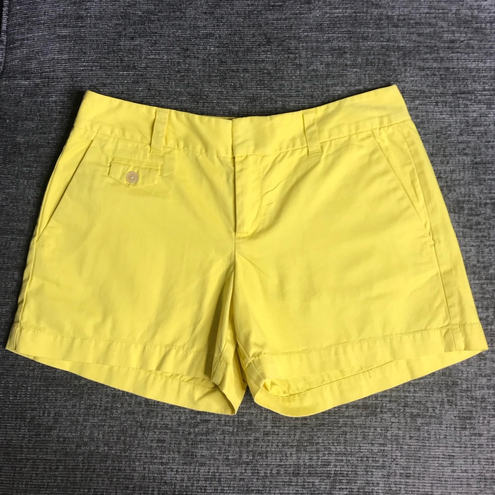 LOFT • SIZE: 2 • SUPER CUTE BRIGHT YELLOW SHORTS W/ 4" INSEAM